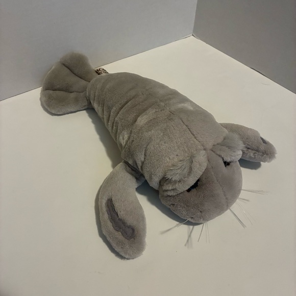 Cascade Collection Plush Manatee Stuffed Animal Gray 14” Vintage - Picture 2 of 7
